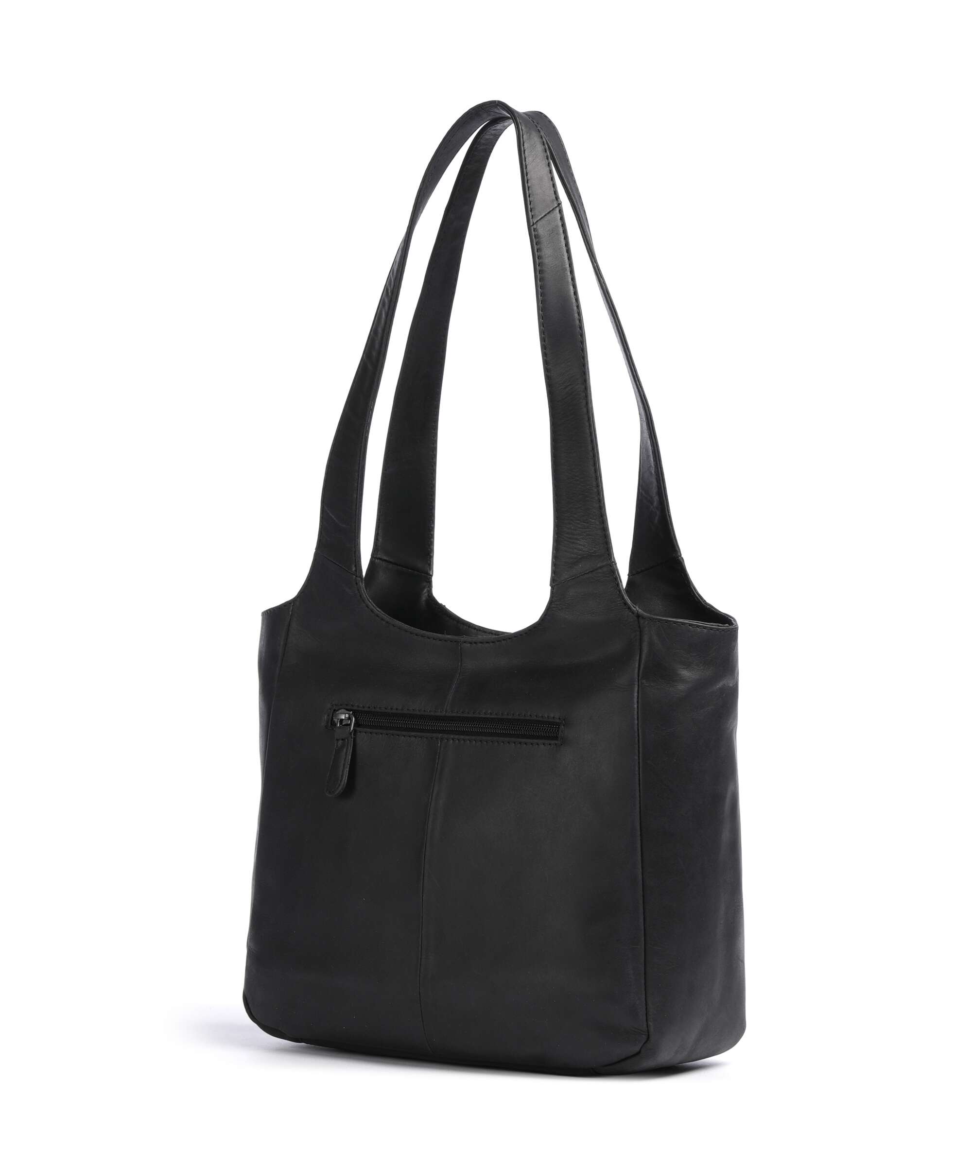 The Chesterfield Brand Cow Wax Pull Up Tofino Tote bag black