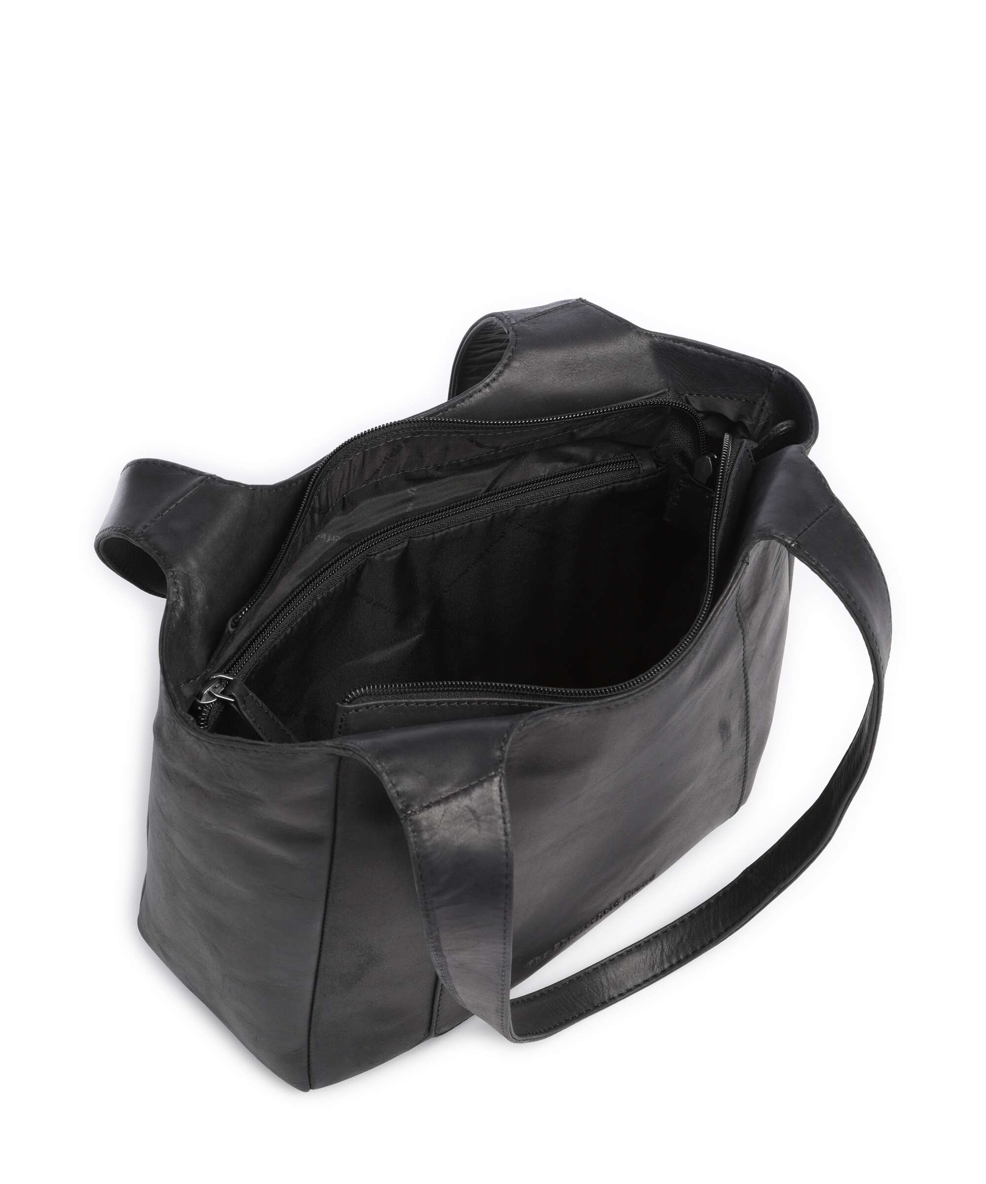 The Chesterfield Brand Cow Wax Pull Up Tofino Tote bag black