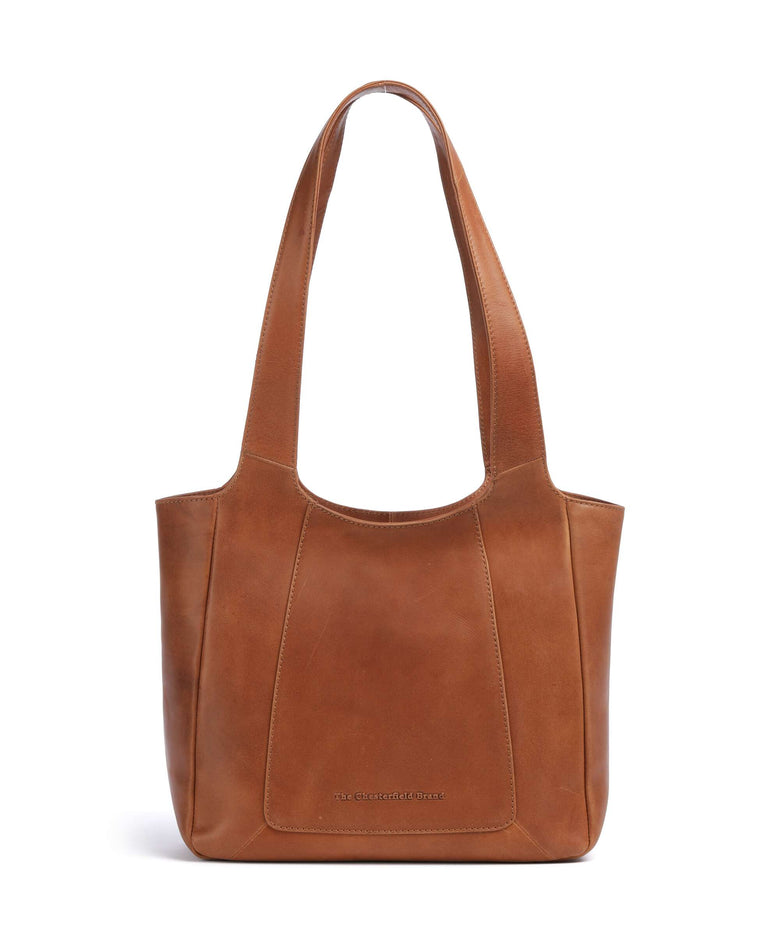 The Chesterfield Brand Cow Wax Pull Up Tofino Tote bag cognac