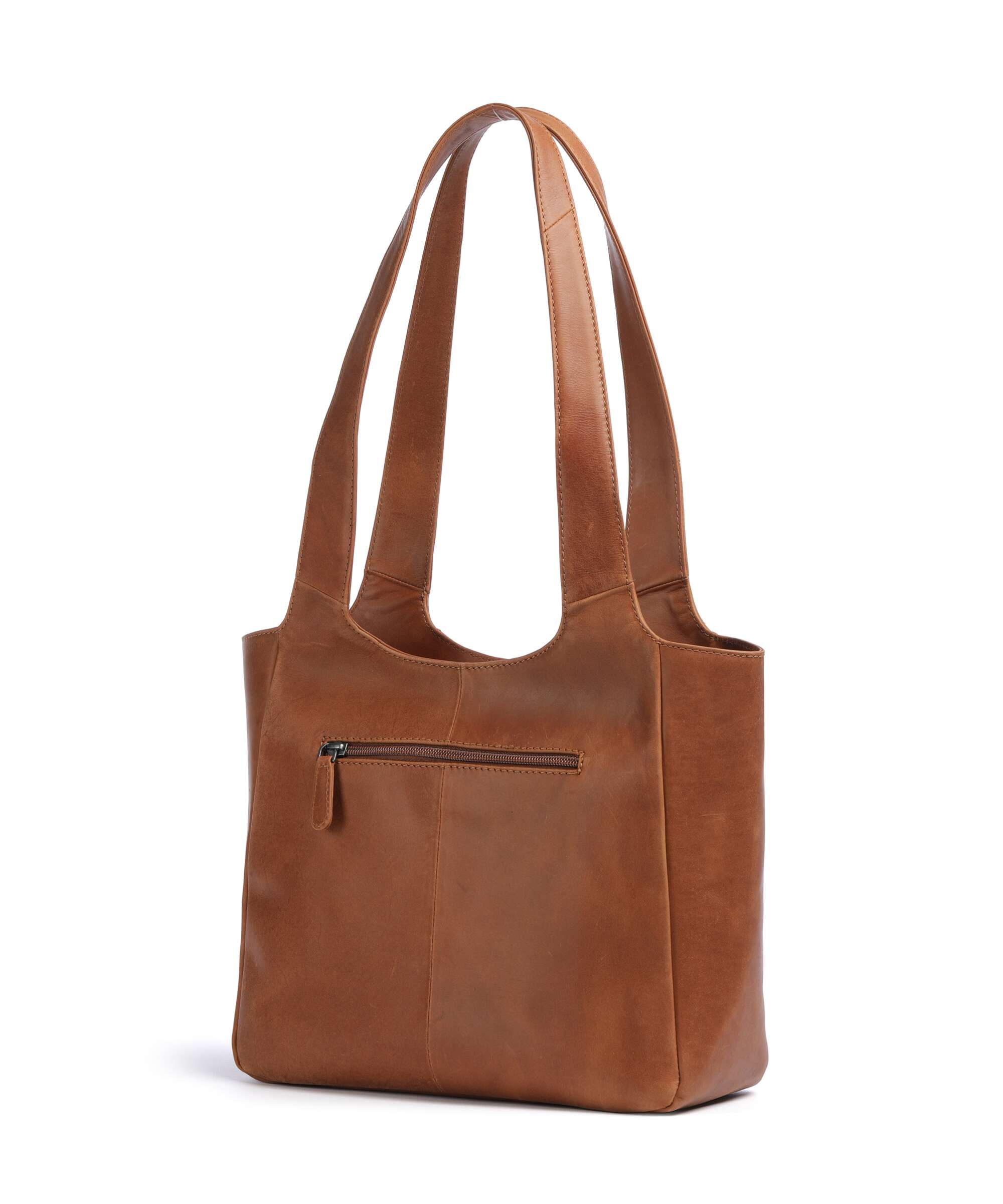 The Chesterfield Brand Cow Wax Pull Up Tofino Tote bag cognac
