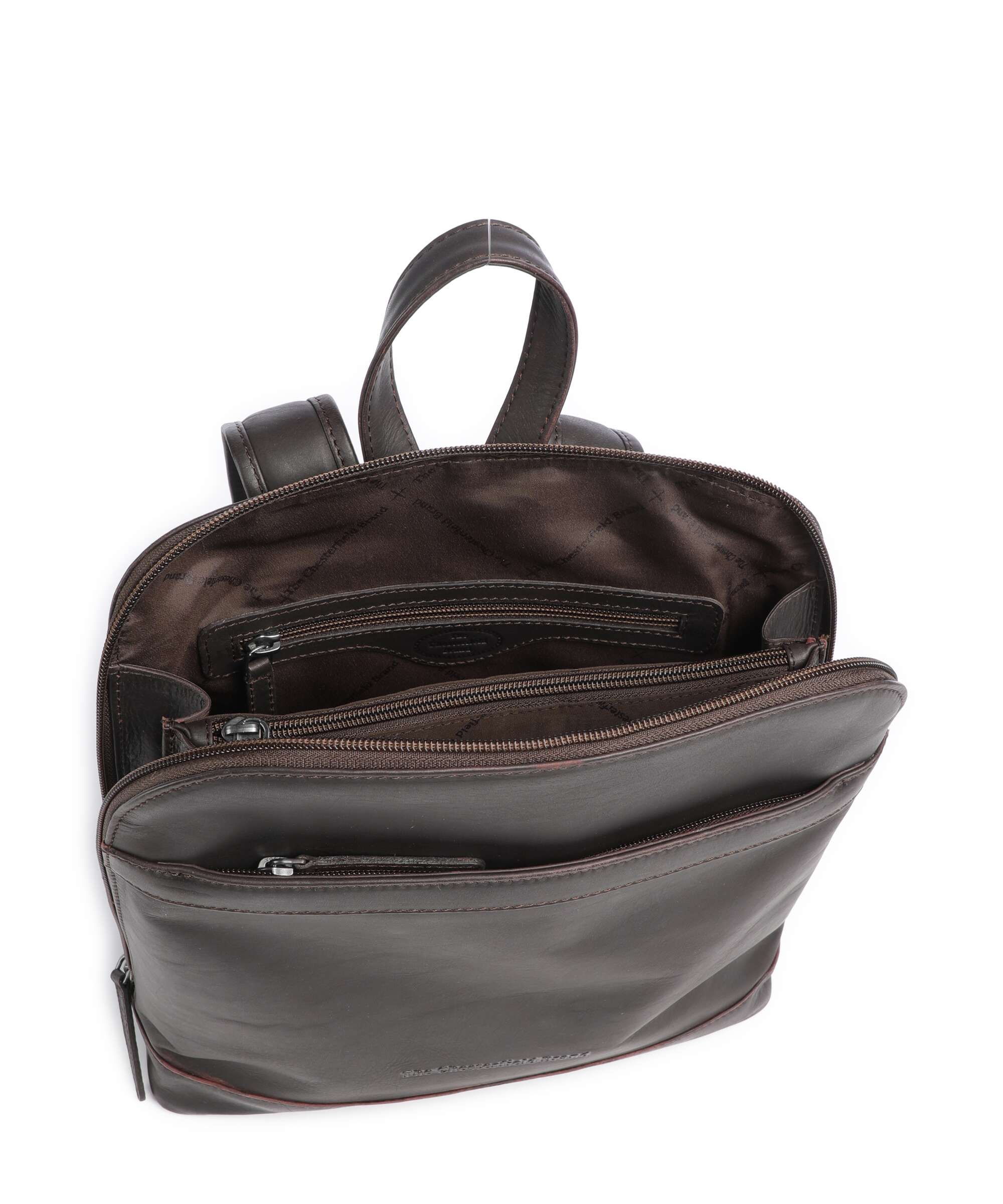 The Chesterfield Brand Wax Pull Up Cow Tigris Backpack brown