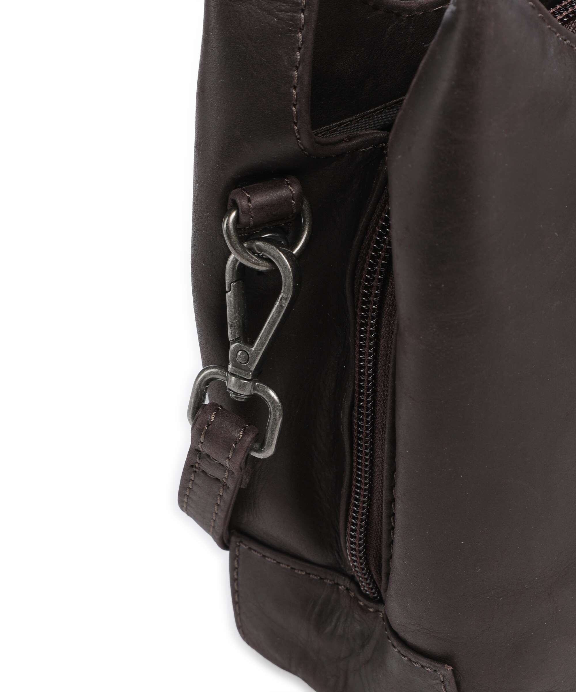 The Chesterfield Brand Wax Pull Up Cow Lunera Handbag brown
