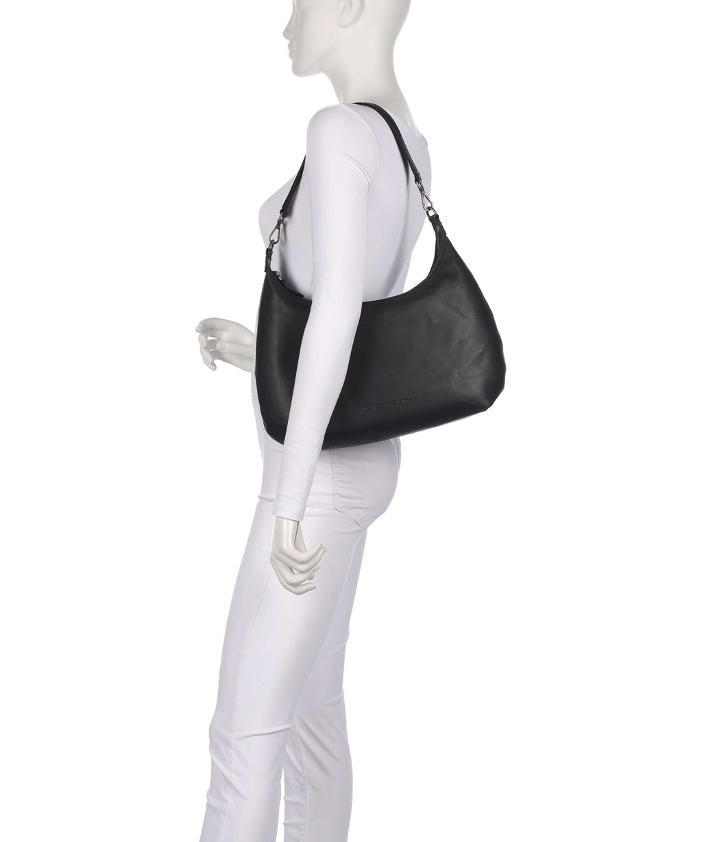 The Chesterfield Brand Wax Pull Up Cow Fierra Hobo bag black