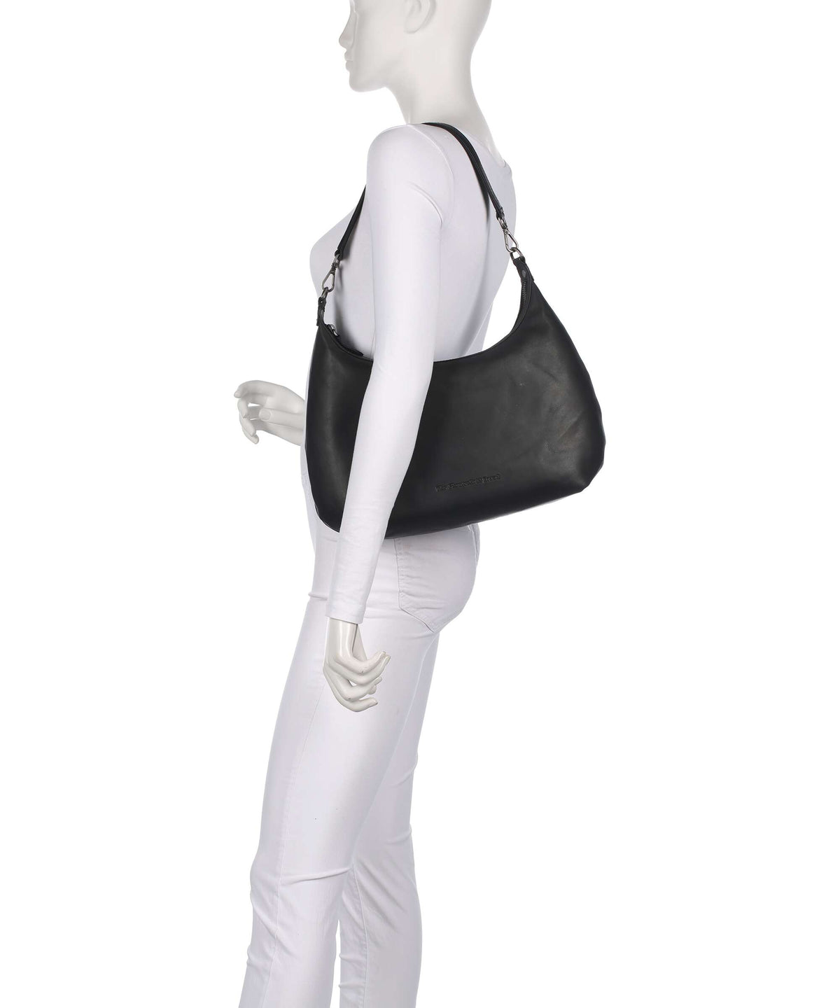The Chesterfield Brand Wax Pull Up Cow Fierra Hobo bag black