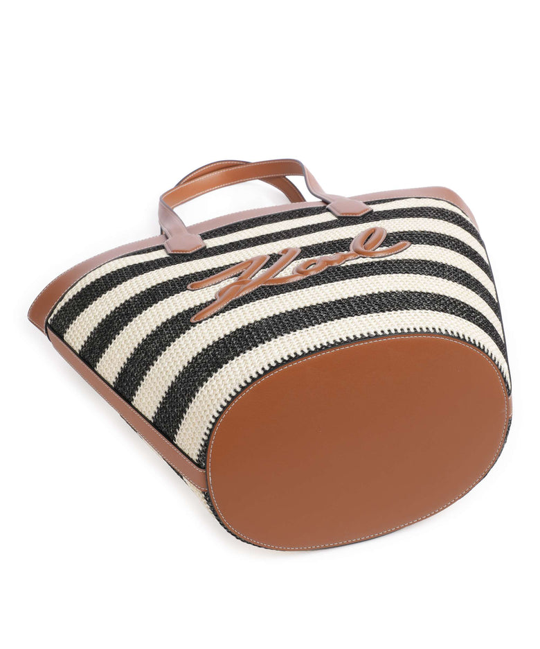 Karl Lagerfeld K/Signature Tulip Medium Tote bag natural/sudan brown
