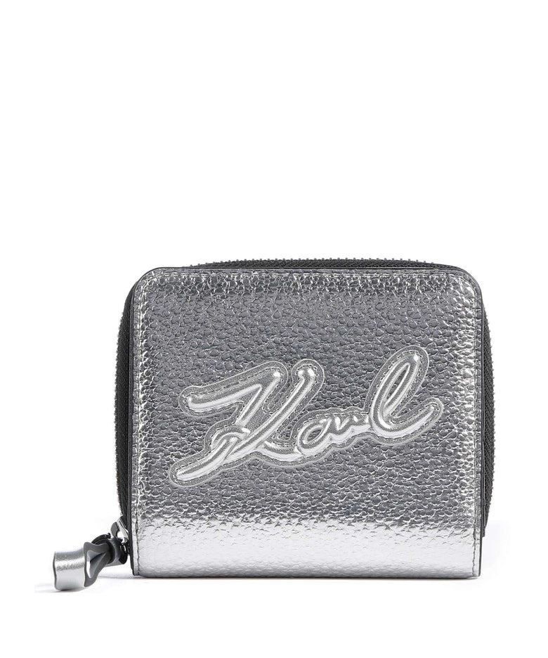 Karl Lagerfeld K/Skuare Medium Wallet silver