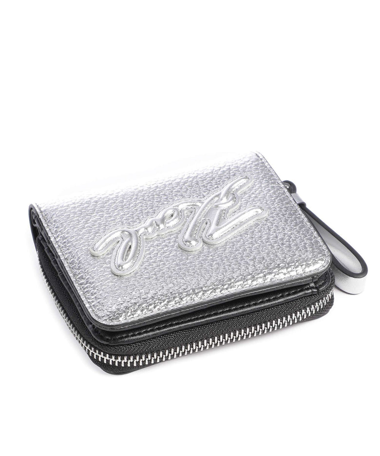 Karl Lagerfeld K/Skuare Medium Wallet silver