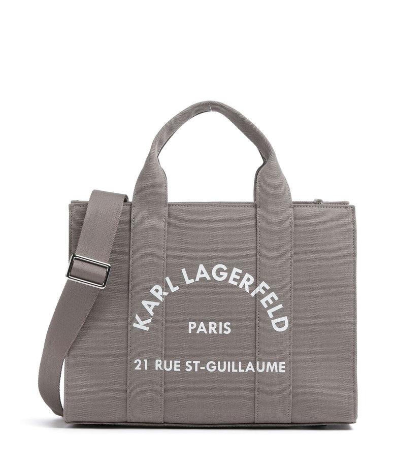 Karl Lagerfeld K/Rue St Guillaume Medium Handbag ash grey