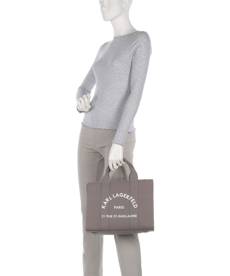 Karl Lagerfeld K/Rue St Guillaume Medium Handbag ash grey