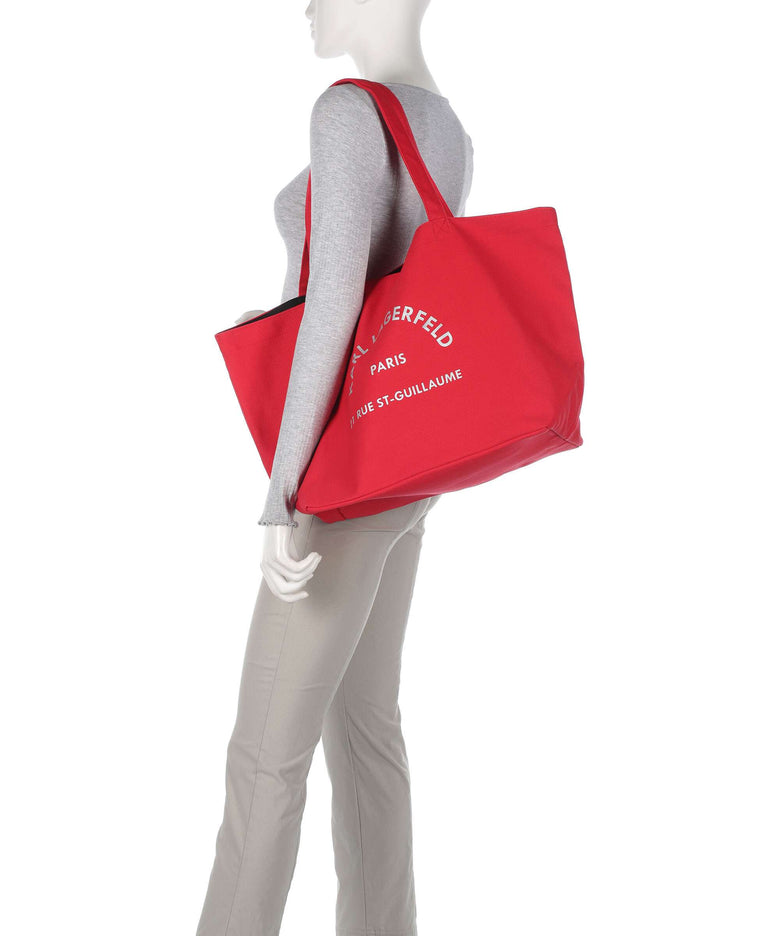 Karl Lagerfeld K/Rue St Guillaume Tote bag racing red