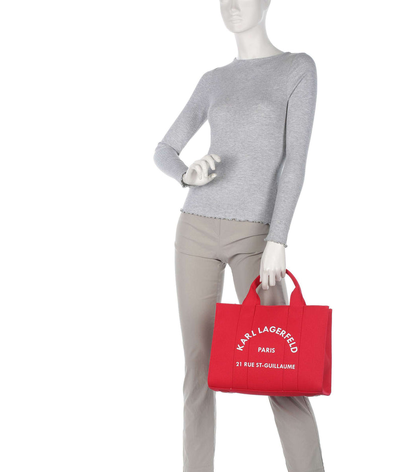 Karl Lagerfeld K/Rue St Guillaume Medium Handbag racing red