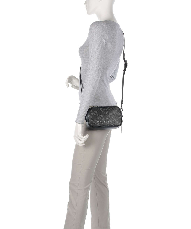 Karl Lagerfeld Ikon Mono Crossbody bag black