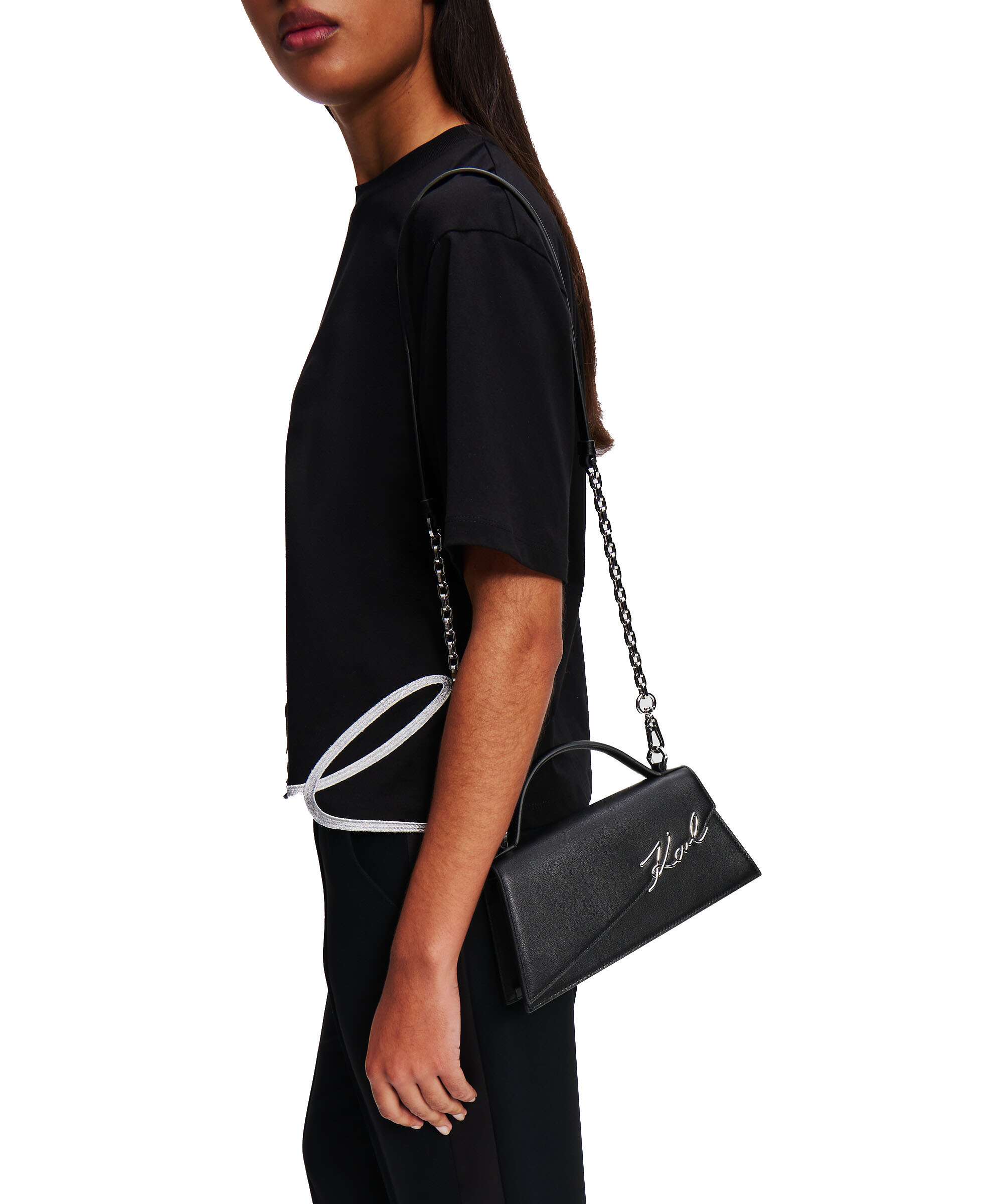 Karl Lagerfeld K/Signature Crossbody bag black/nickel