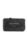 Karl Lagerfeld Ikon Mono Crossbody bag black