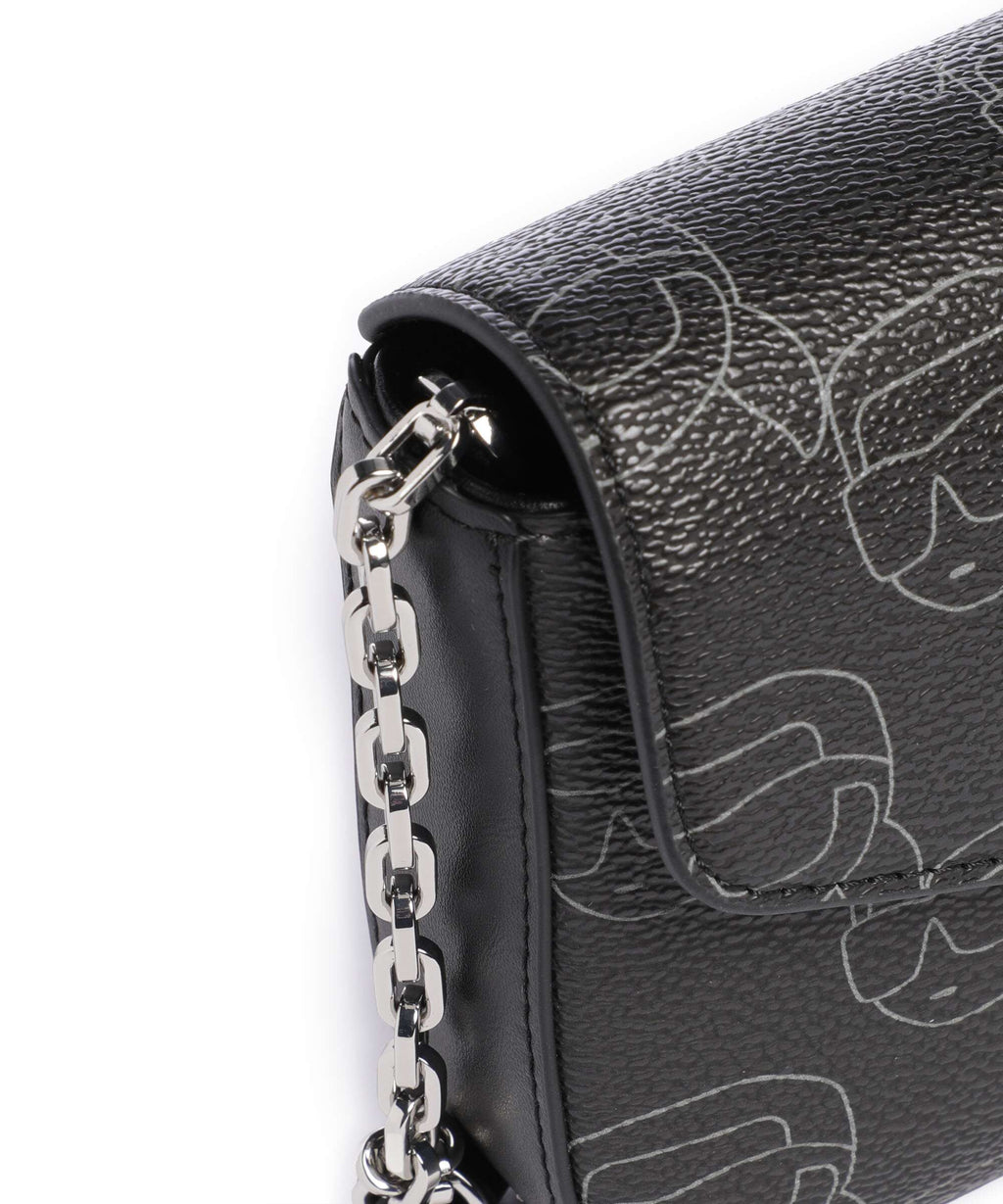 Karl Lagerfeld Ikon Mono Crossbody bag black