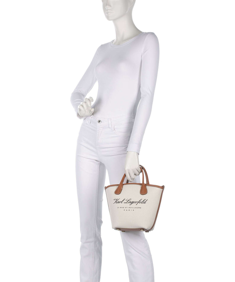 Karl Lagerfeld Hotel Karl Small Crossbody bag natural canvas/tan
