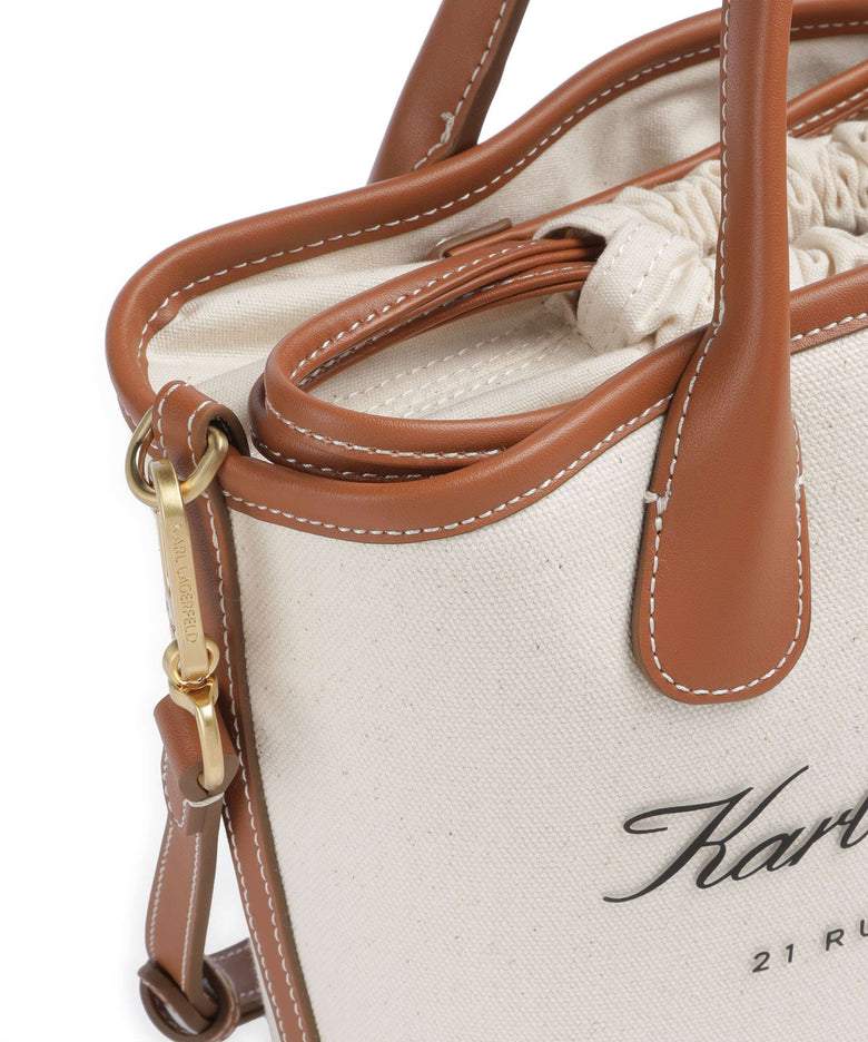 Karl Lagerfeld Hotel Karl Small Crossbody bag natural canvas/tan