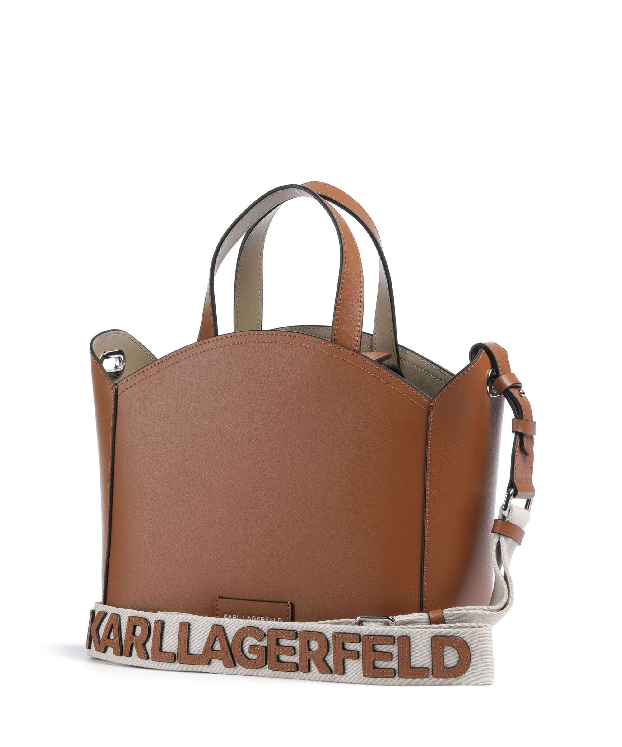 Karl Lagerfeld K/Circle Small Handbag dark tan