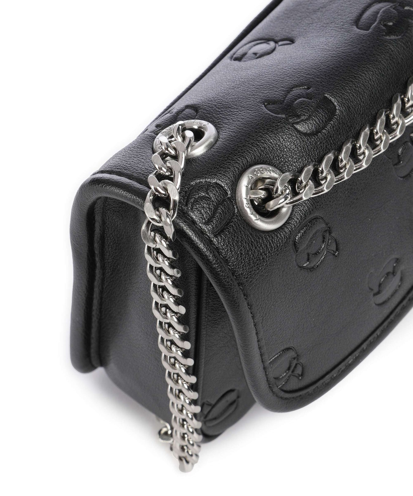 Karl Lagerfeld K/Ikon Monogram Shoulder bag tonal black