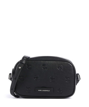 Karl Lagerfeld K/Ikon Monogram Crossbody bag tonal black