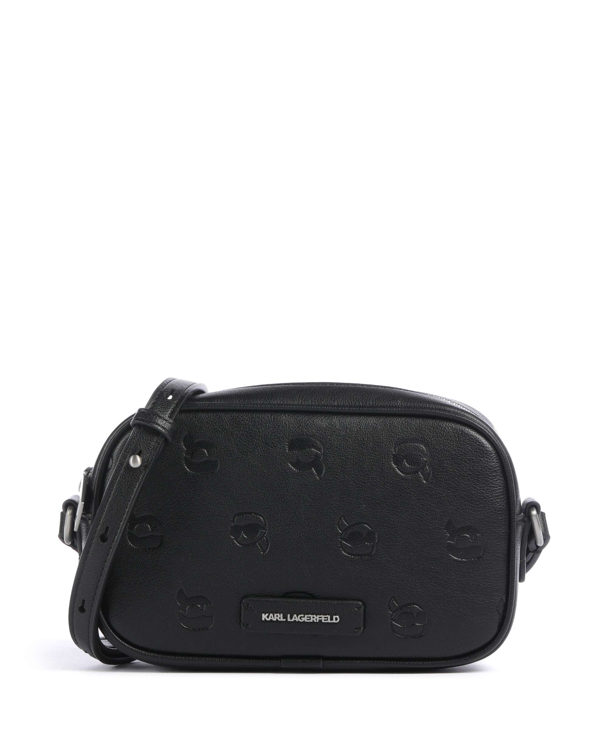 Karl Lagerfeld K/Ikon Monogram Crossbody bag tonal black