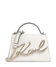 Karl Lagerfeld K/Signature 2.0 Borsa a mano off white