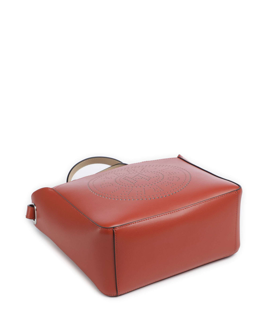 Karl Lagerfeld K/Circle Small Handbag red brick