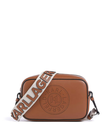 Karl Lagerfeld K/Circle Crossbody bag dark tan
