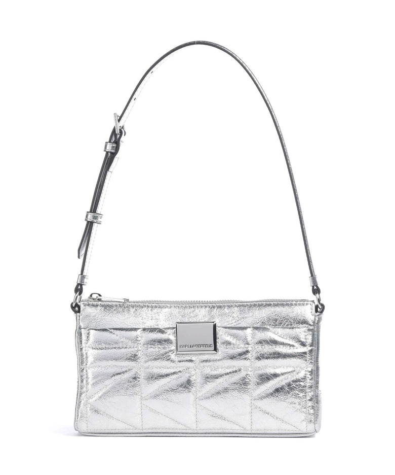 Karl Lagerfeld K/Kuilt Small Shoulder bag silver