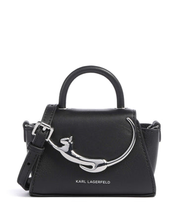 Karl Lagerfeld Ikon Choupette Mini Borsa a tracolla black