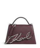 Karl Lagerfeld K/Signature 2.0 Medium Borsa a mano windsor/burgundy