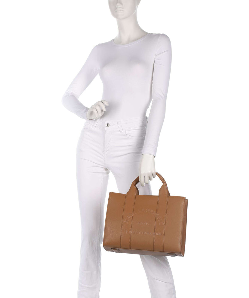 Karl Lagerfeld K/Rue St Guillaume Medium Handbag caramel