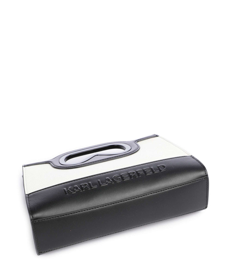 Karl Lagerfeld K/Aviator Mini Handbag white/black