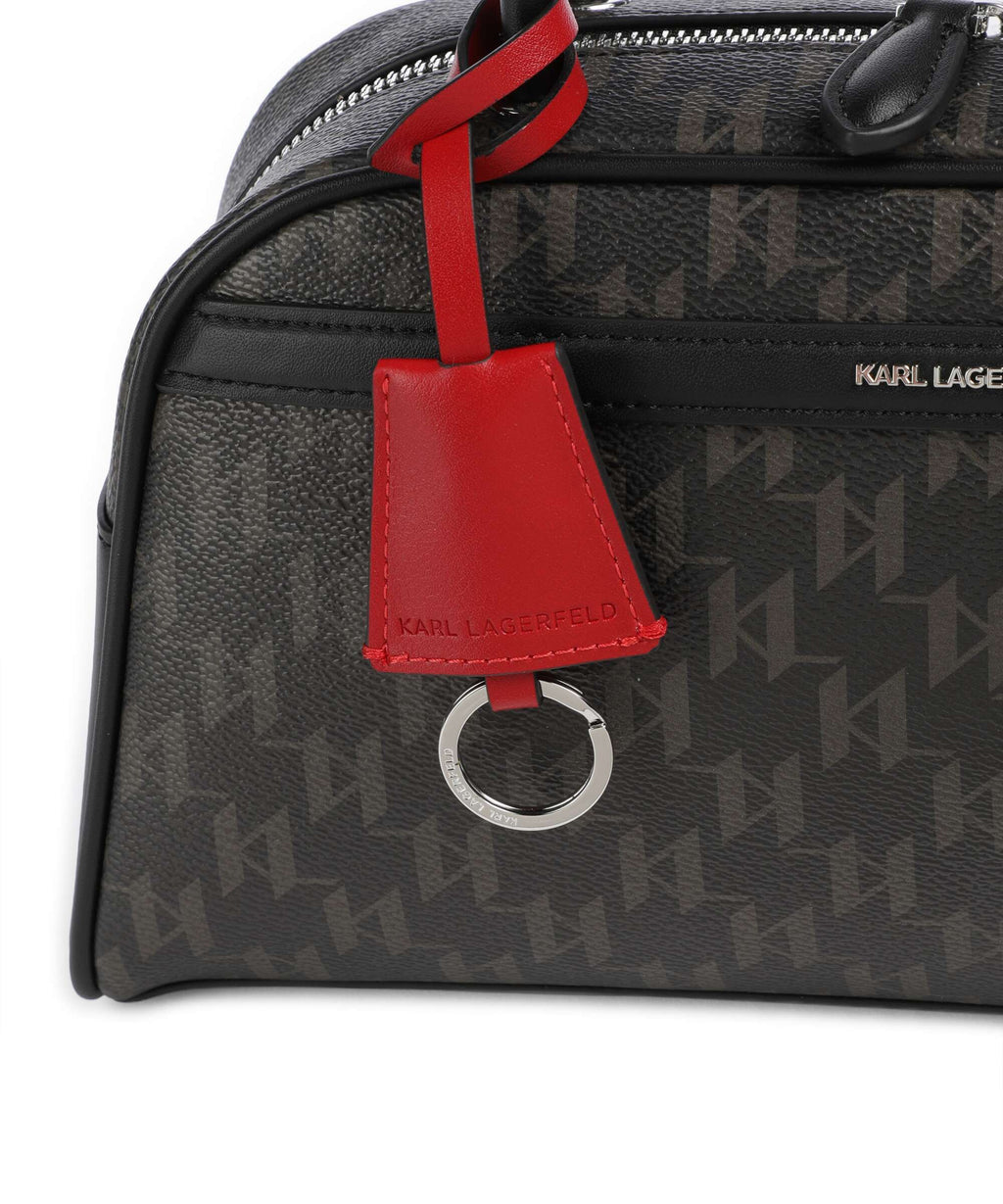 Karl Lagerfeld Ikon Monogram Shoulder bag brown/kl mono