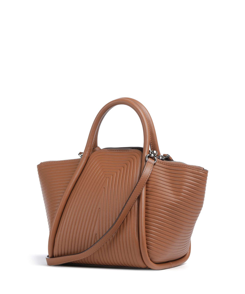 Karl Lagerfeld K/Wellen Small Handbag dark tan