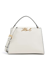 Karl Lagerfeld K/Signature Medium Borsa a mano off white