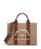 Karl Lagerfeld K/Rue St Guillaume Monogram Medium Borsa a mano monogram nougat brown