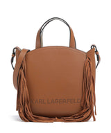 Karl Lagerfeld K/Circle Small Borsa a mano dark tan
