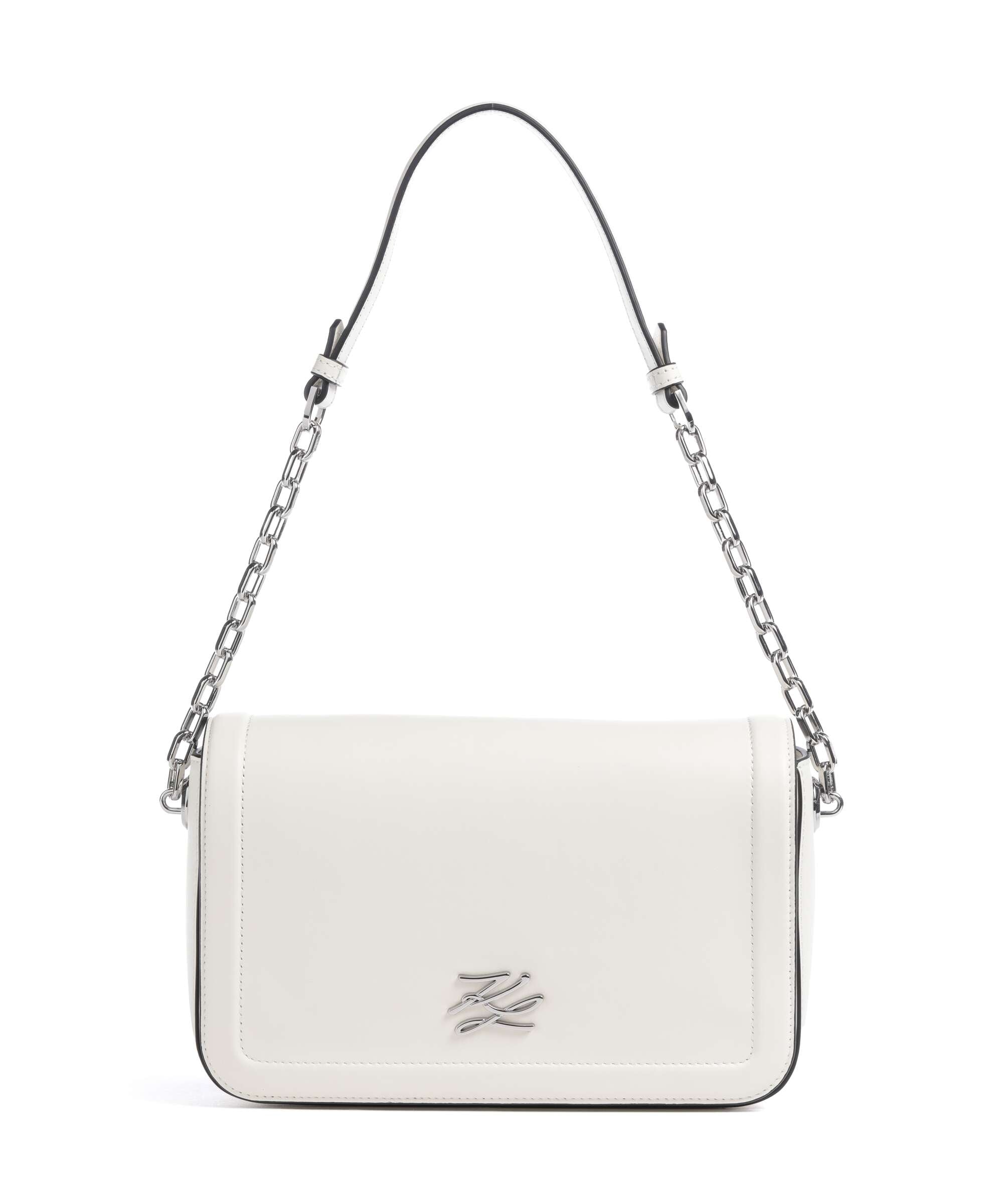 Karl Lagerfeld K/Autograph Medium Shoulder bag off white