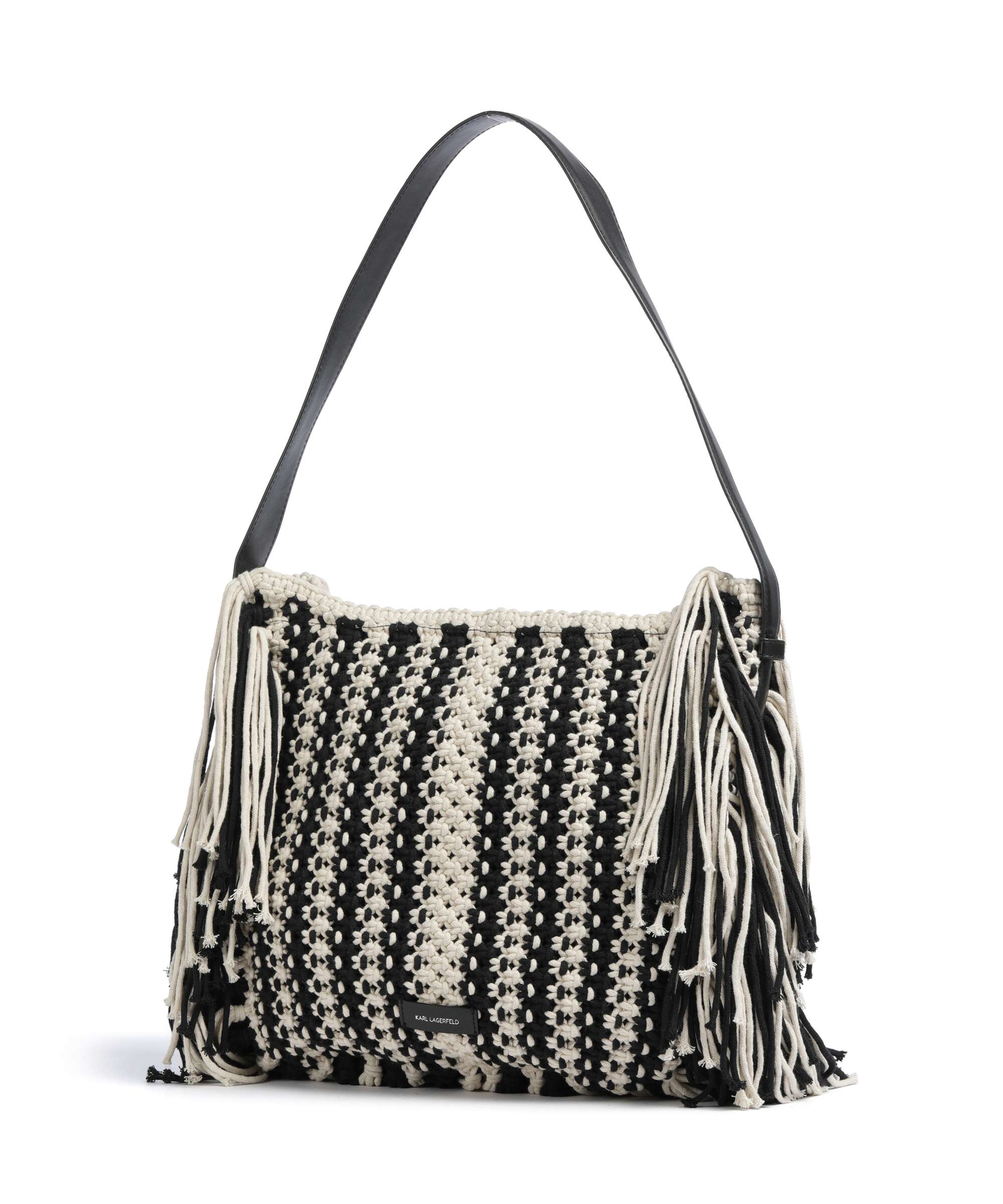 Karl Lagerfeld K/Autograph Hobo bag black/white