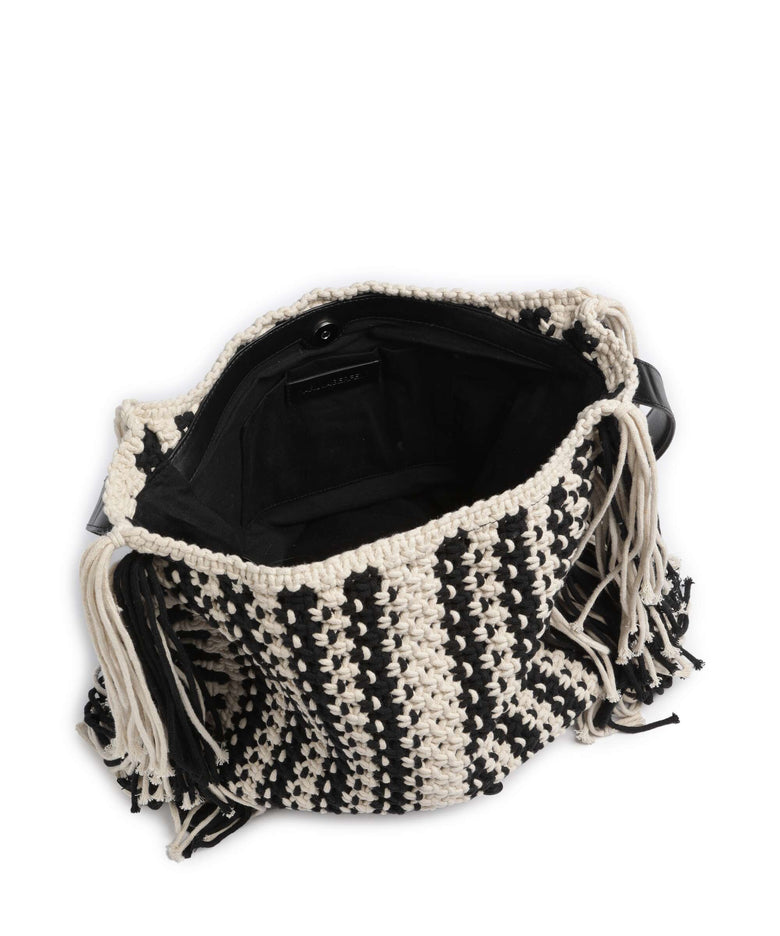 Karl Lagerfeld K/Autograph Hobo bag black/white