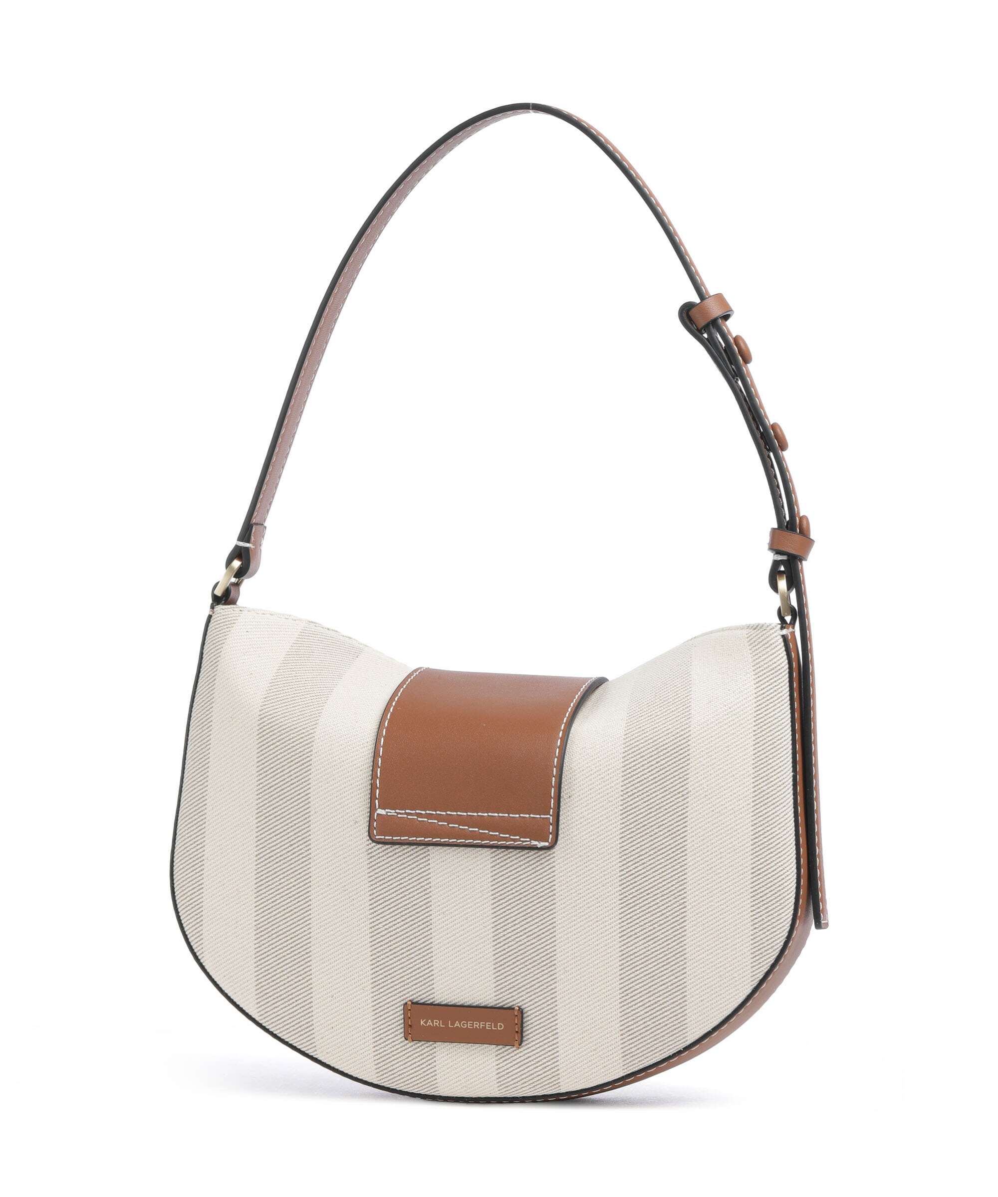 Karl Lagerfeld K/Signature Shoulder bag natural canvas/tan