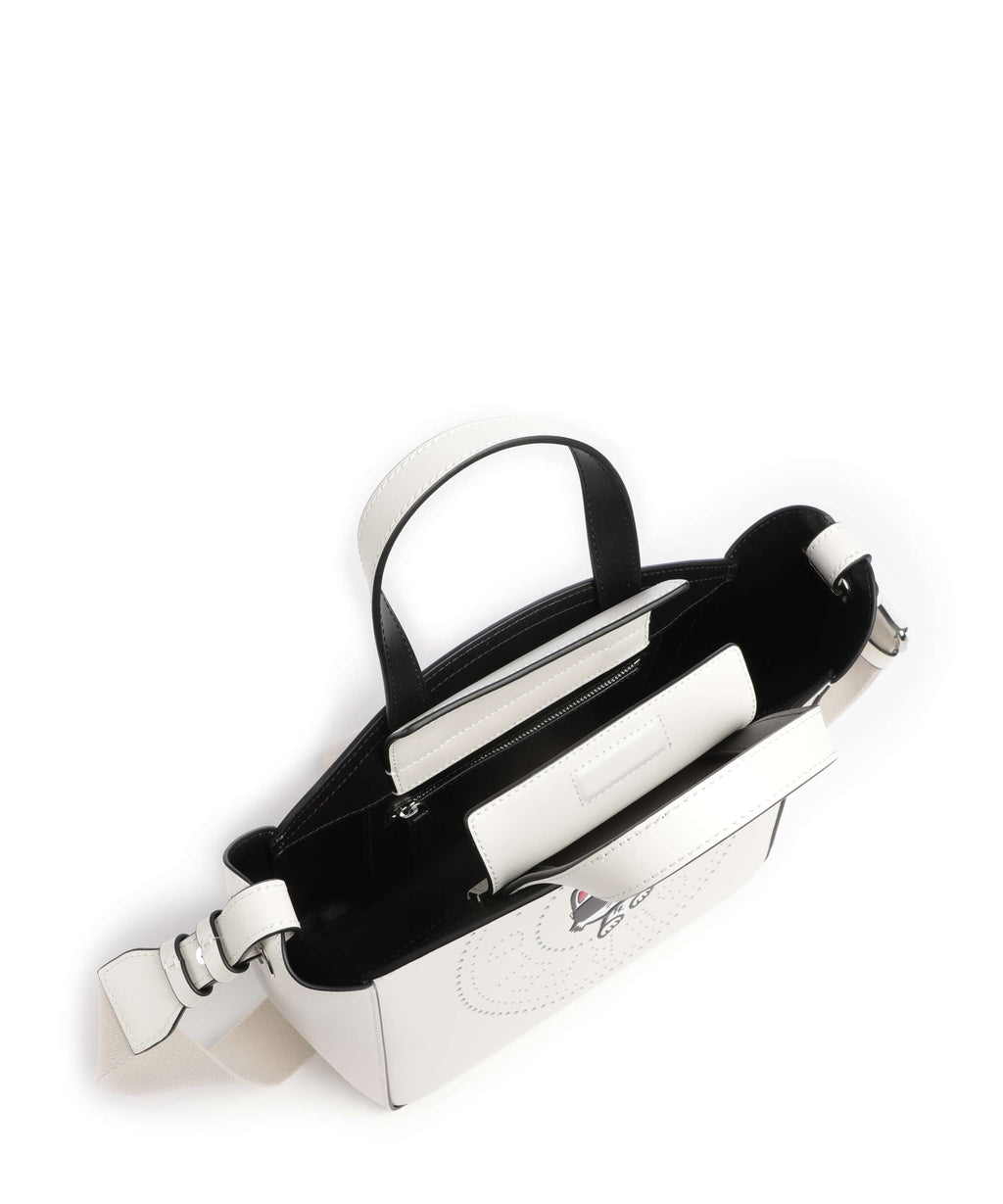 Karl Lagerfeld K/Circle Choupette Small Handbag off white