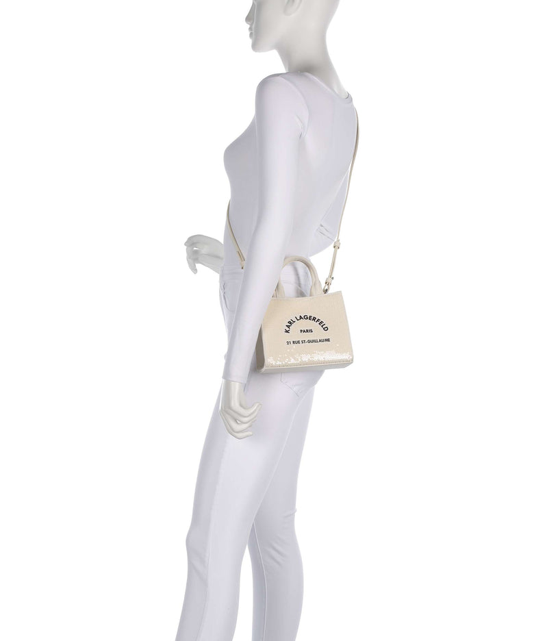 Karl Lagerfeld K/Rue St Guillaume Mini Crossbody bag natural