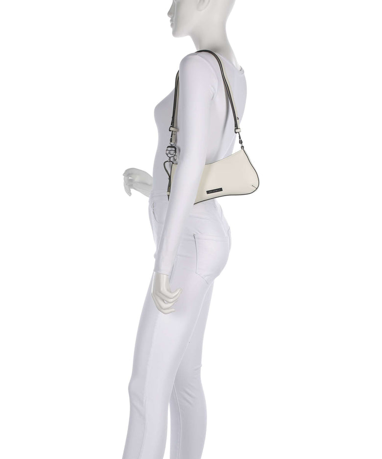 Karl Lagerfeld Ikon Smooth Shoulder bag off white