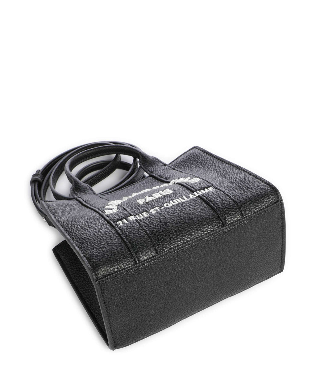 Karl Lagerfeld K/Rue St Guillaume Mini Handbag white/black