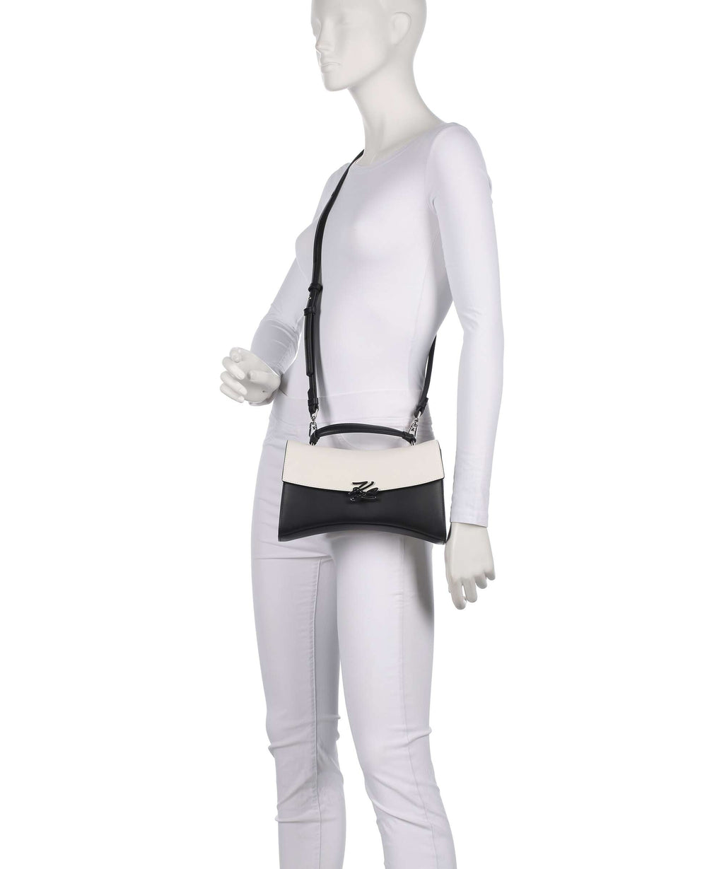 Karl Lagerfeld K/Autograph Twist Crossbody bag black/white
