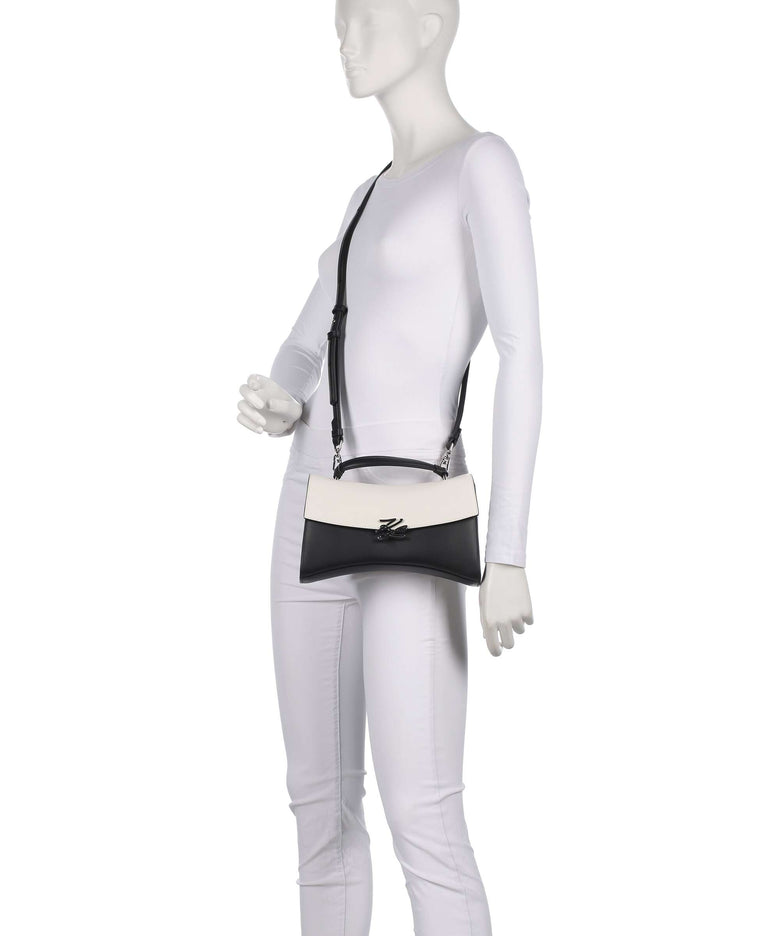 Karl Lagerfeld K/Autograph Twist Crossbody bag black/white