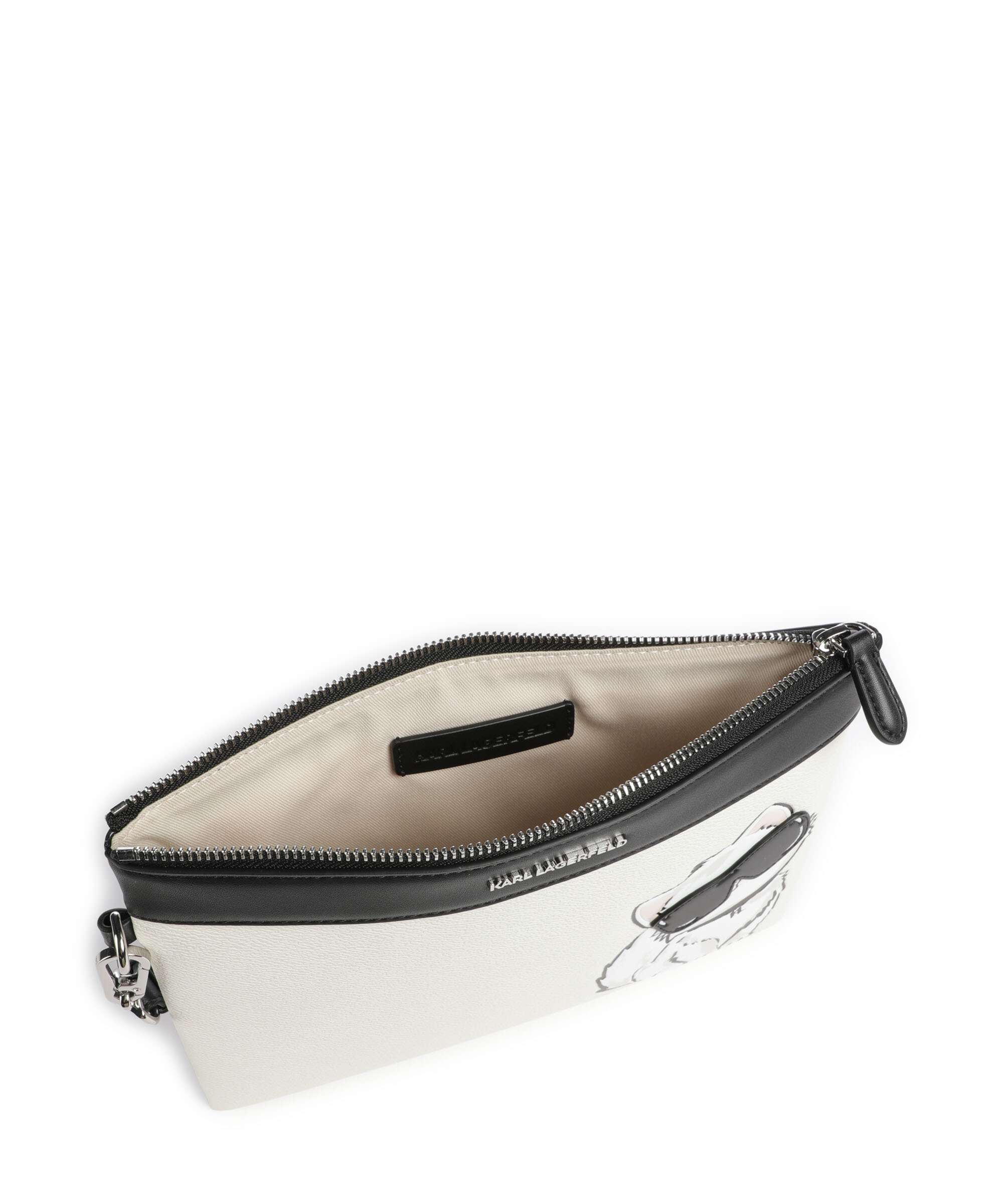 Karl Lagerfeld Ikon Choupette Wristlet off white