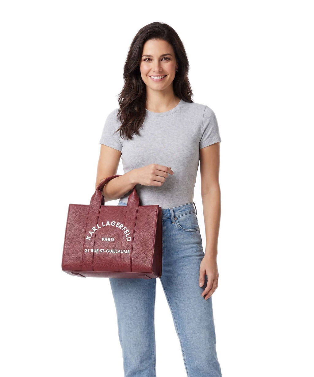Karl Lagerfeld K/Rue St Guillaume Medium Handbag dark cherry